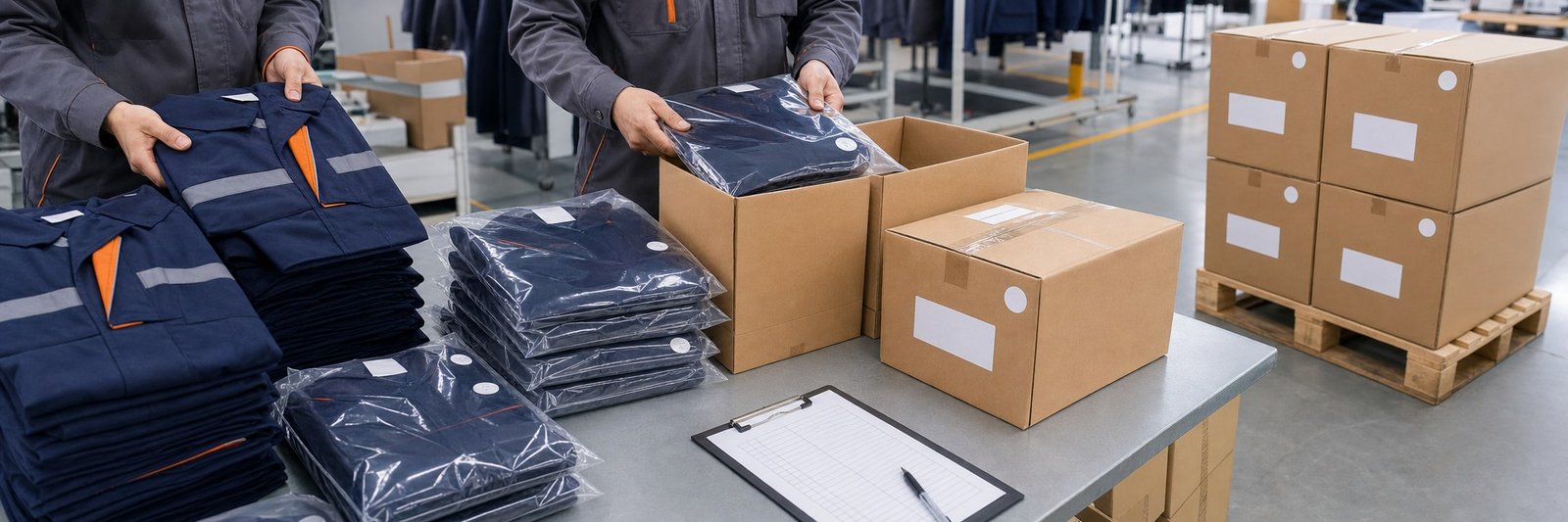 Workwear production line and quality control